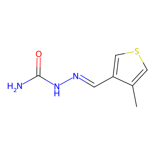 [(E)-(4-methylthiophen-3-yl)methylideneamino]urea structure