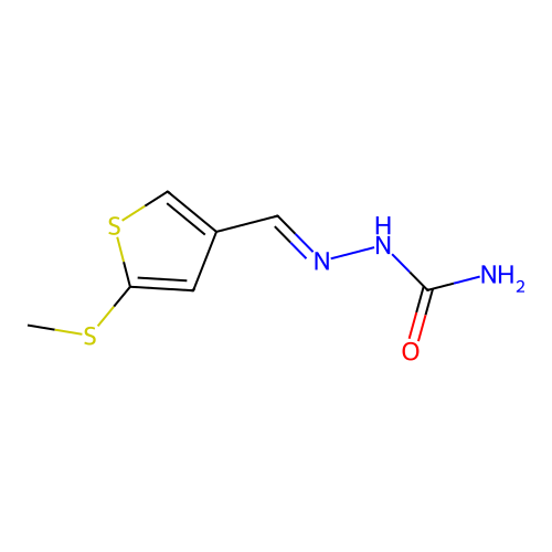 [(5-Methylsulfanylthiophen-3-yl)methylideneamino]urea structure
