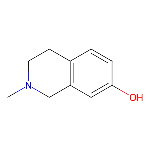 2-Methyl-1,2,3,4-tetrahydroisoquinolin-7-ol structure