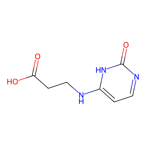 2(1H)-Pyrimidinone, 4-[(2-carboxyethyl)amino]- structure