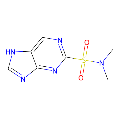 N,N-dimethyl-7H-purine-2-sulfonamide structure