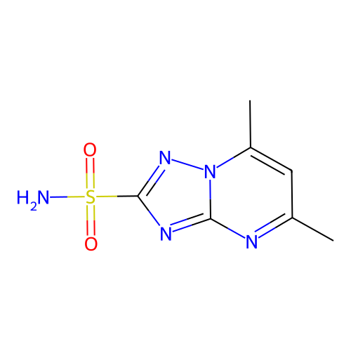5,7-Dimethyl[1,2,4]triazolo[1,5-a]pyrimidine-2-sulfonamide structure