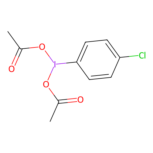Iodine, bis(acetyloxy)(4-chlorophenyl)- structure