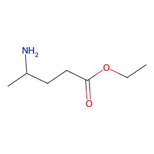 Ethyl 4-aminopentanoate structure