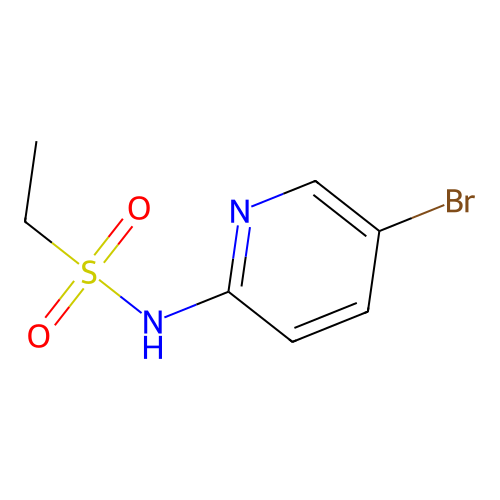 N-(5-bromopyridin-2-yl)ethanesulfonamide structure