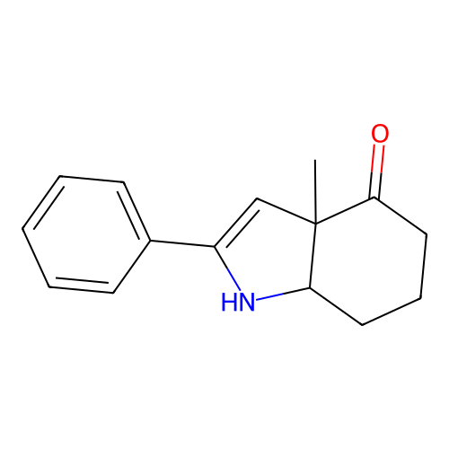 3a-Methyl-2-phenyl-1,3a,5,6,7,7a-hexahydro-4h-indol-4-one structure
