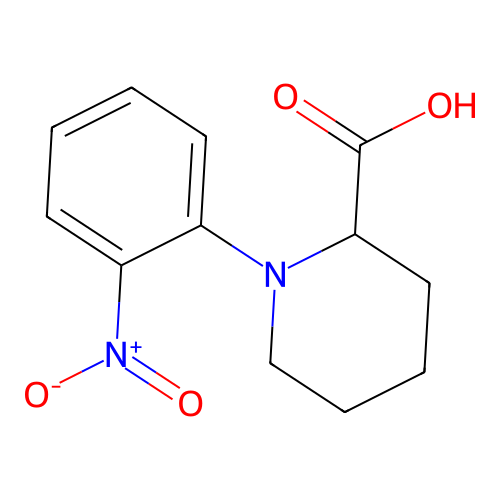 1-(2-Nitrophenyl)piperidine-2-carboxylic acid structure
