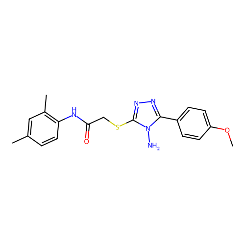 2-{[4-amino-5-(4-methoxyphenyl)-4H-1,2,4-triazol-3-yl]sulfanyl}-N-(2,4-dimethylphenyl)acetamide structure
