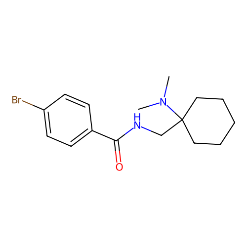 4-bromo-N-{[1-(dimethylamino)cyclohexyl]methyl}benzamide structure