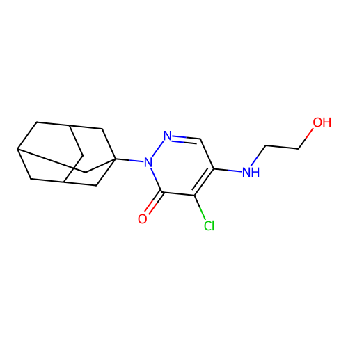 2-(Adamantan-1-YL)-4-chloro-5-[(2-hydroxyethyl)amino]-2,3-dihydropyridazin-3-one structure