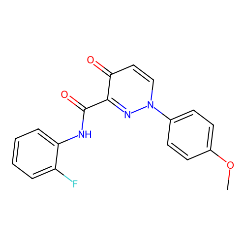 N-(2-fluorophenyl)-1-(4-methoxyphenyl)-4-oxo-1,4-dihydropyridazine-3-carboxamide structure