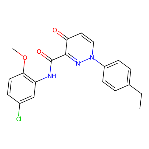 N-(5-chloro-2-methoxyphenyl)-1-(4-ethylphenyl)-4-oxo-1,4-dihydropyridazine-3-carboxamide structure