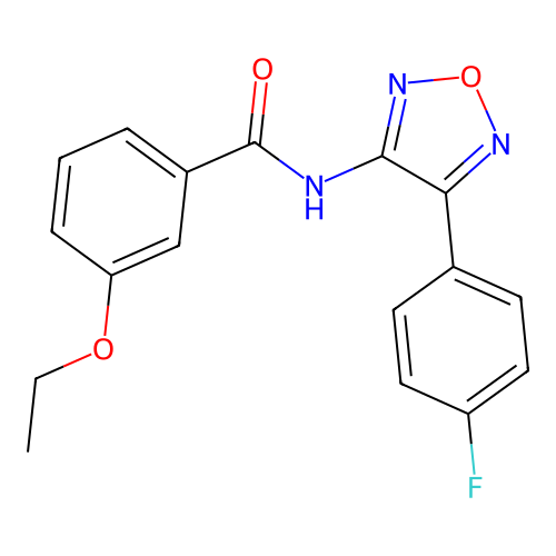 3-ethoxy-N-[4-(4-fluorophenyl)-1,2,5-oxadiazol-3-yl]benzamide structure