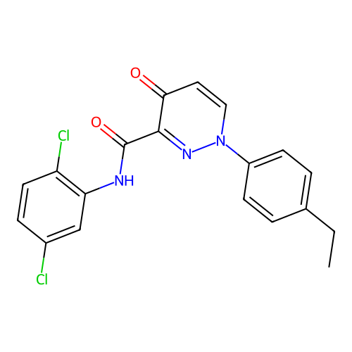 N-(2,5-dichlorophenyl)-1-(4-ethylphenyl)-4-oxo-1,4-dihydropyridazine-3-carboxamide structure