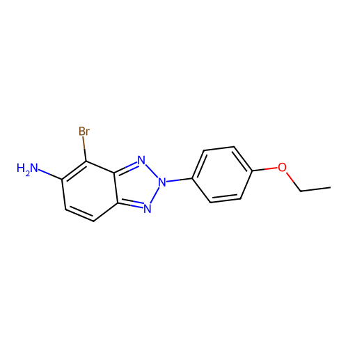 4-Bromo-2-(4-ethoxyphenyl)benzotriazol-5-amine structure