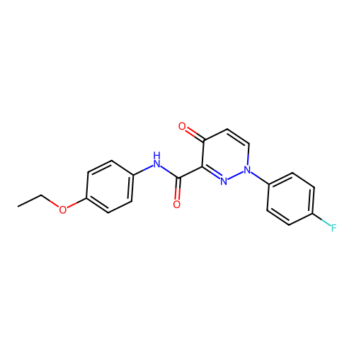 N-(4-ethoxyphenyl)-1-(4-fluorophenyl)-4-oxo-1,4-dihydropyridazine-3-carboxamide structure