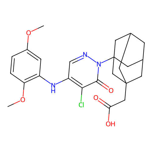 C24H28ClN3O5 structure