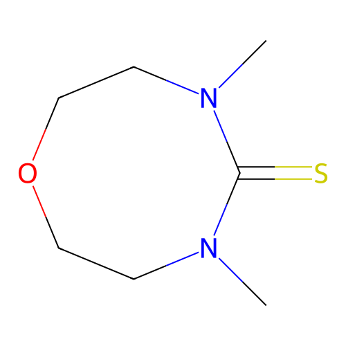 4,6-Dimethyl-1,4,6-oxadiazocane-5-thione structure