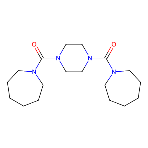 1-[4-(Azepane-1-carbonyl)piperazine-1-carbonyl]azepane structure