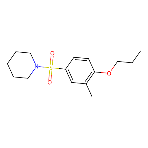 1-(3-Methyl-4-propoxybenzenesulfonyl)piperidine structure