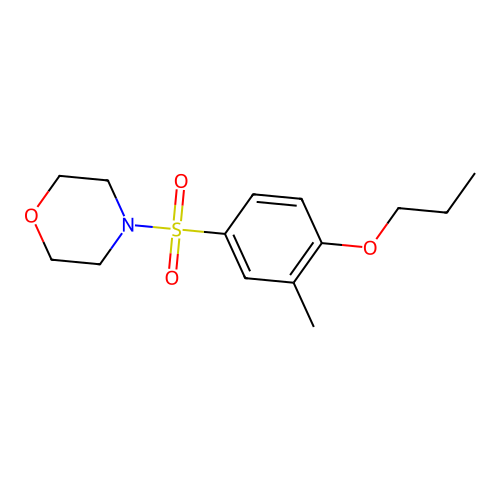 4-(3-Methyl-4-propoxyphenyl)sulfonylmorpholine structure