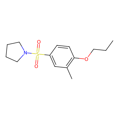 1-(3-Methyl-4-propoxyphenyl)sulfonylpyrrolidine structure