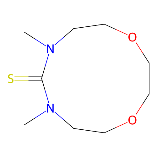 1,9-Dioxa-4,6-diazacycloundecane-5-thione, 4,6-dimethyl- structure