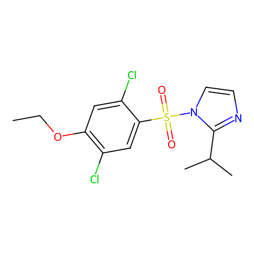 1-(2,5-Dichloro-4-ethoxyphenyl)sulfonyl-2-propan-2-ylimidazole structure