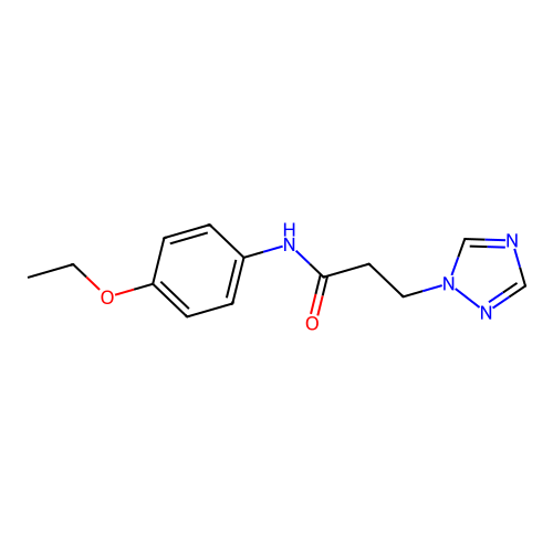 N-(4-ethoxyphenyl)-3-(1H-1,2,4-triazol-1-yl)propanamide structure