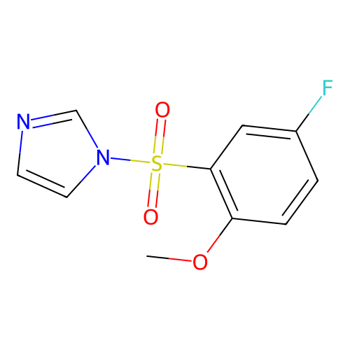 1-(5-Fluoro-2-methoxyphenyl)sulfonylimidazole structure