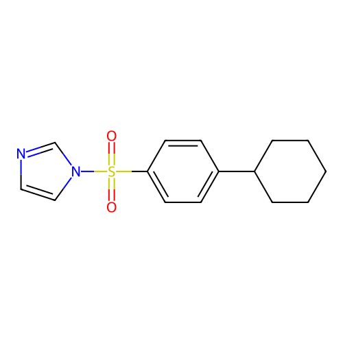 1-(4-Cyclohexylphenyl)sulfonylimidazole structure