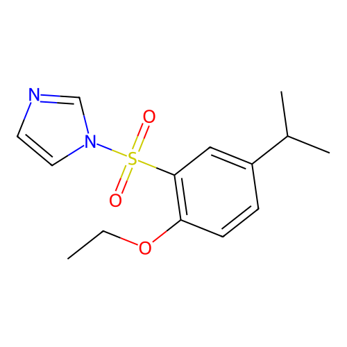 1-(2-Ethoxy-5-propan-2-ylphenyl)sulfonylimidazole structure