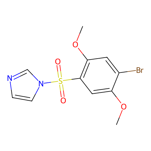 1-(4-Bromo-2,5-dimethoxyphenyl)sulfonylimidazole structure
