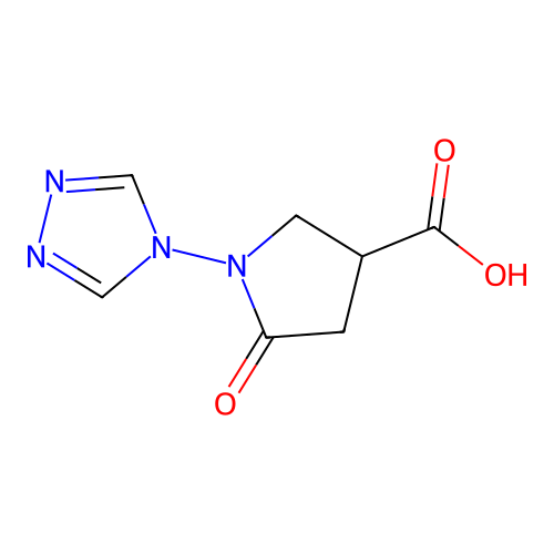 5-oxo-1-(1,2,4-triazol-4-yl)pyrrolidine-3-carboxylic Acid structure