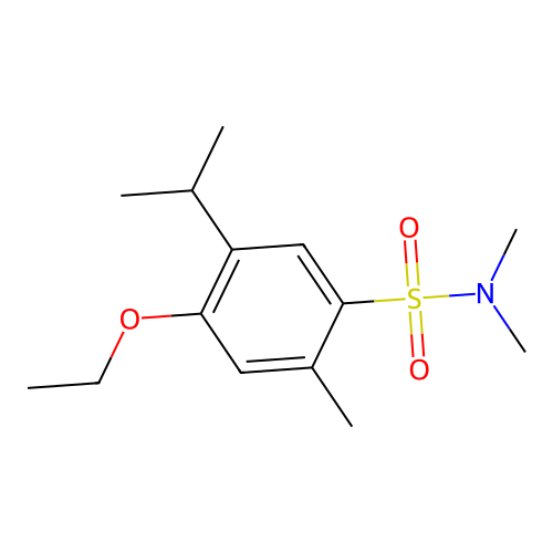 4-ethoxy-N,N,2-trimethyl-5-propan-2-ylbenzenesulfonamide structure