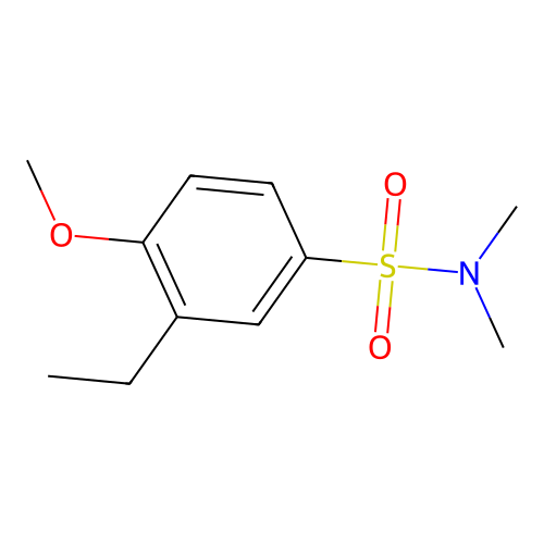3-ethyl-4-methoxy-N,N-dimethylbenzenesulfonamide structure