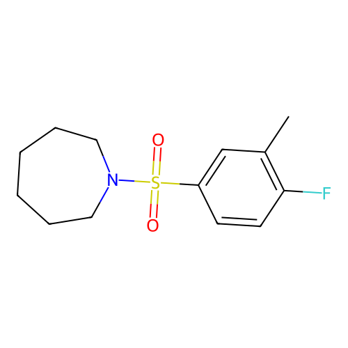 1-((4-Fluoro-3-methylphenyl)sulfonyl)azepane structure