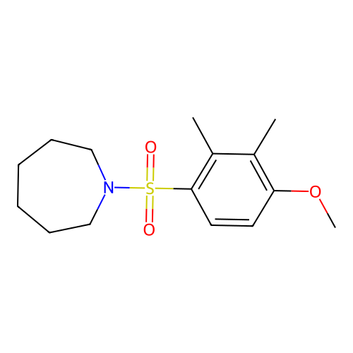1-(4-Methoxy-2,3-dimethylbenzenesulfonyl)azepane structure