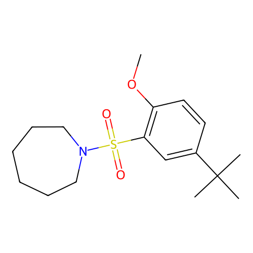 1-(5-Tert-butyl-2-methoxyphenyl)sulfonylazepane structure