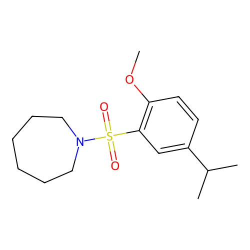 1-((5-Isopropyl-2-methoxyphenyl)sulfonyl)azepane structure