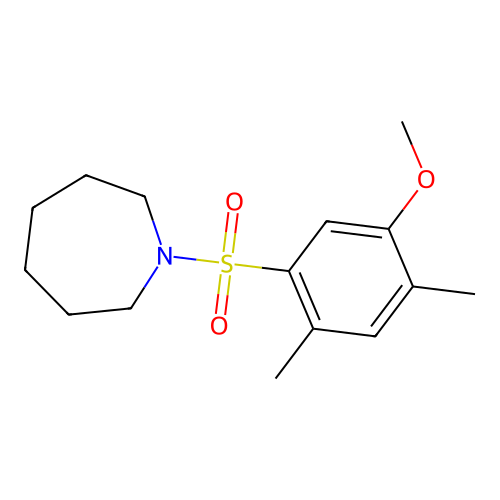 1-(5-Methoxy-2,4-dimethylphenyl)sulfonylazepane structure