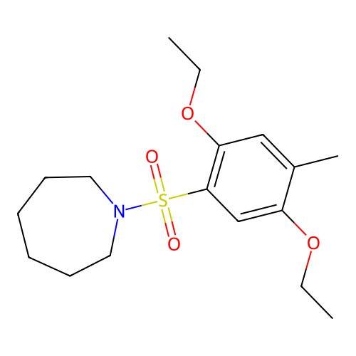 1-(2,5-Diethoxy-4-methylbenzenesulfonyl)azepane structure