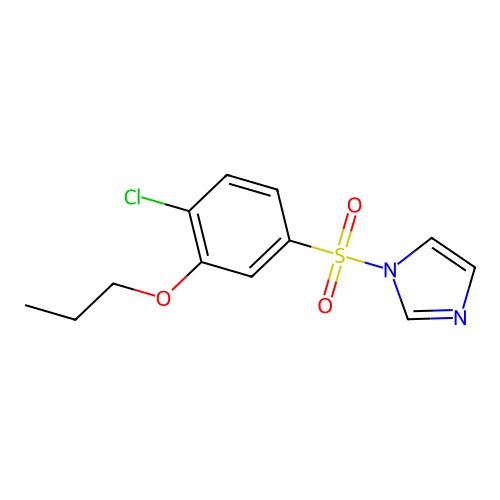 1-(4-Chloro-3-propoxyphenyl)sulfonylimidazole structure