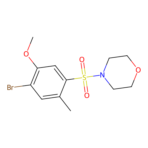 4-(4-Bromo-5-methoxy-2-methylbenzenesulfonyl)morpholine structure