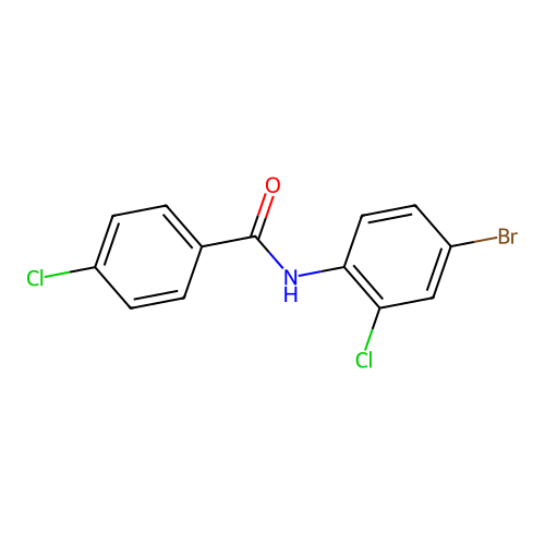 N-(4-bromo-2-chlorophenyl)-4-chlorobenzamide structure