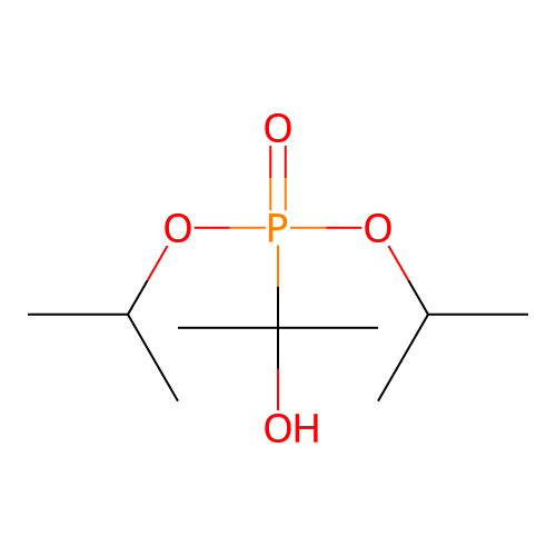 Diisopropyl (1-hydroxy-1-methylethyl)phosphonate structure