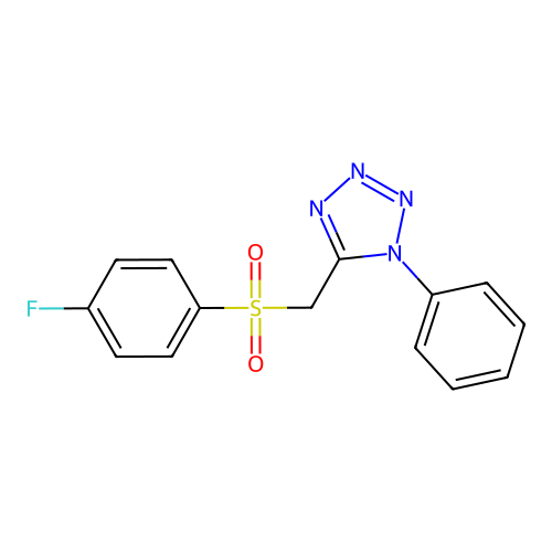 5-[(4-Fluorophenyl)sulfonylmethyl]-1-phenyltetrazole structure