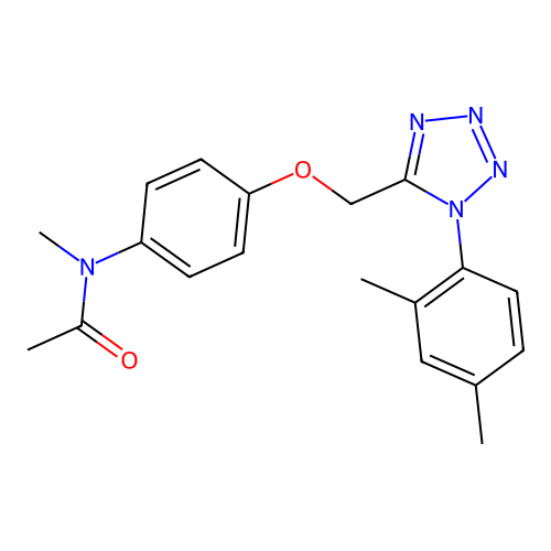 N-(4-{[1-(2,4-dimethylphenyl)-1H-tetrazol-5-yl]methoxy}phenyl)-N-methylacetamide structure