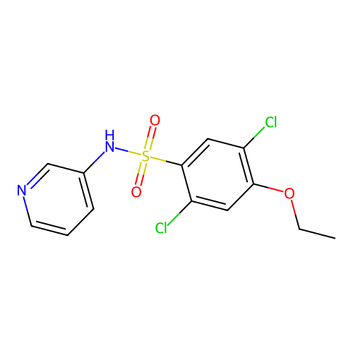 2,5-dichloro-4-ethoxy-N-pyridin-3-ylbenzenesulfonamide structure