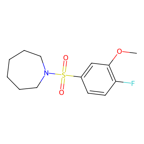 1-(4-Fluoro-3-methoxybenzenesulfonyl)azepane structure
